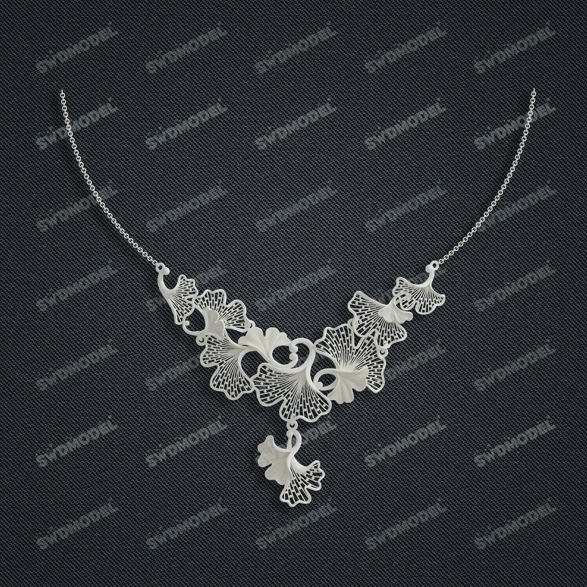 Jewelry set  Filigree Set   White Wax Casting Resin 3D Printing Service  CS63T-104ap
