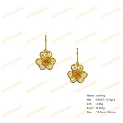 Jewelry set Filigree Earrings White Wax Casting Resin 3D Printing Service  CS63T-107ap-E