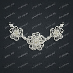 Jewelry set  Filigree Set   White Wax Casting Resin 3D Printing Service  CS63T-107ap