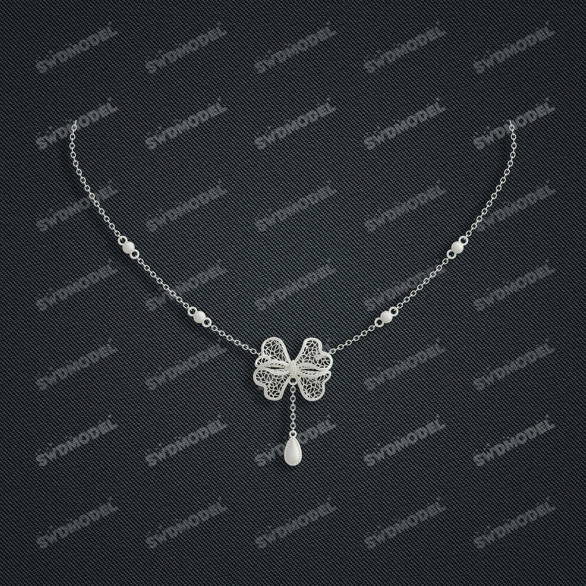 Jewelry set  Filigree Set   White Wax Casting Resin 3D Printing Service  CS63T-108ap