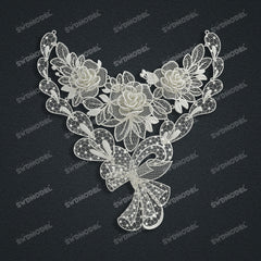 Jewelry set Filigree Necklace White Wax Casting Resin 3D Printing Service  CS63T-140ap-N