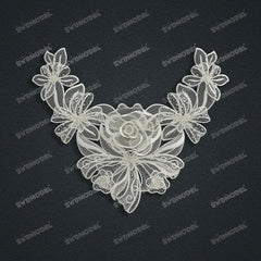 Jewelry set Filigree Necklace White Wax Casting Resin 3D Printing Service  CS63T-142ap-N