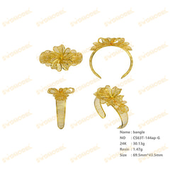 Jewelry set Filigree Bangle White Wax Casting Resin 3D Printing Service CS63T-144ap-G