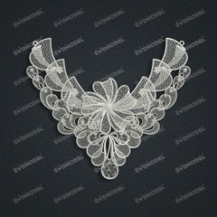 Jewelry set  Filigree Set   White Wax Casting Resin 3D Printing Service  CS63T-144ap