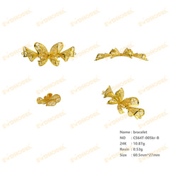 Jewelry set Filigree Bracelet White Wax Casting Resin 3D Printing Service CS64T-005kr-B