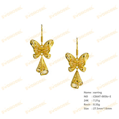 Jewelry set Filigree Earrings White Wax Casting Resin 3D Printing Service  CS64T-005ch-E