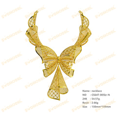 Jewelry set  Filigree Set   White Wax Casting Resin 3D Printing Service  CS64T-005kr
