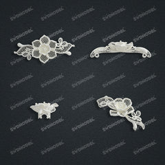 Jewelry set  Filigree Set   White Wax Casting Resin 3D Printing Service  CS64T-007kr