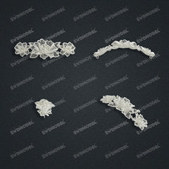 Jewelry set  Filigree Set   White Wax Casting Resin 3D Printing Service  CS64T-008kr
