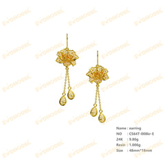 Jewelry set Filigree Earrings White Wax Casting Resin 3D Printing Service  CS64T-008ch-E