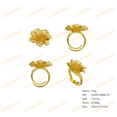 Jewelry set Filigree Ring White Wax Casting Resin 3D Printing Service  CS64T-008ch-R