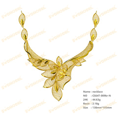 Jewelry set  Filigree Set   White Wax Casting Resin 3D Printing Service  CS64T-009kr