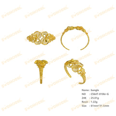Jewelry set Filigree Bangle White Wax Casting Resin 3D Printing Service CS64T-010kr-G