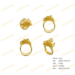 Jewelry set Filigree Ring White Wax Casting Resin 3D Printing Service  CS64T-012ch-R