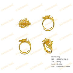 Jewelry set Filigree Ring White Wax Casting Resin 3D Printing Service  CS64T-013ch-R