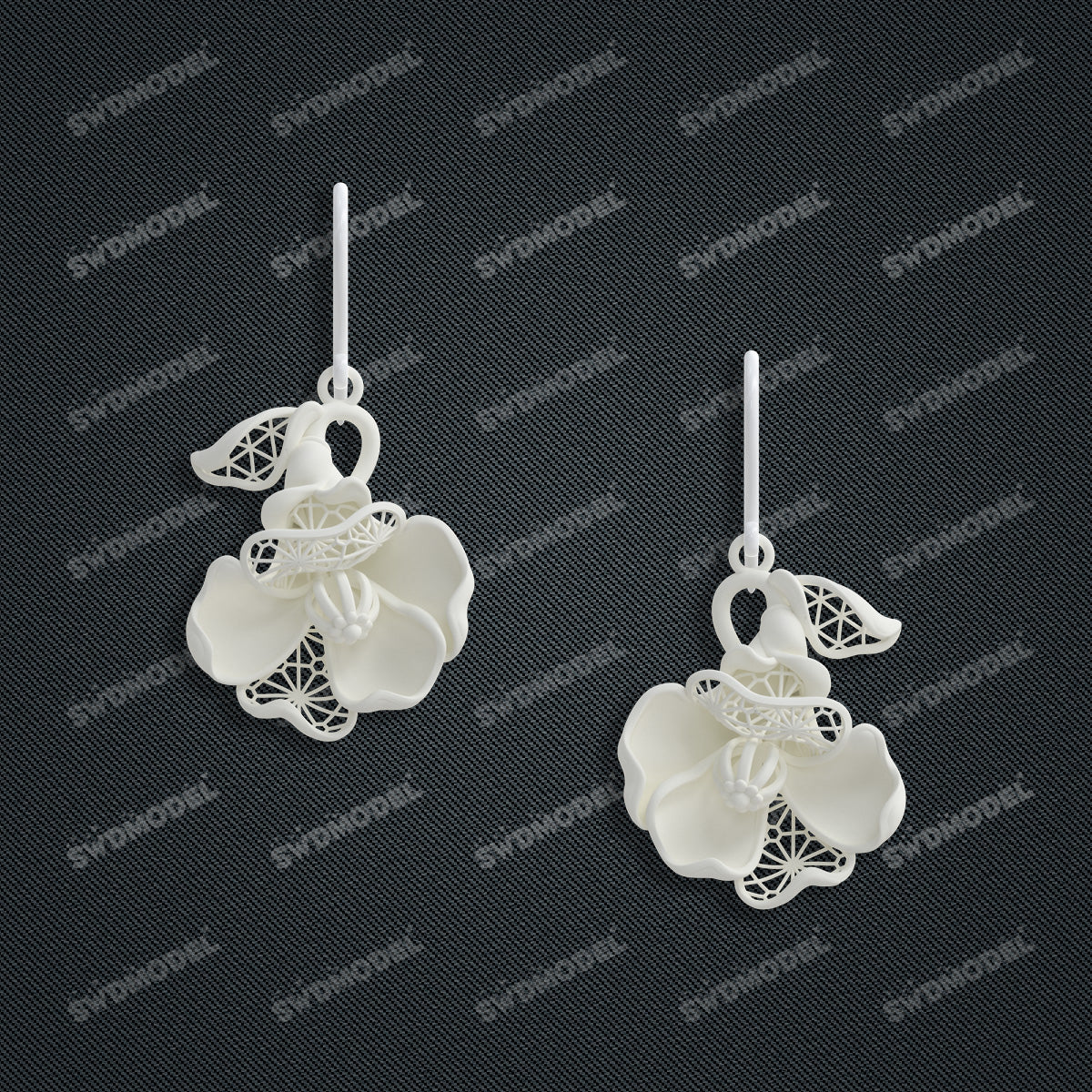 Jewelry set  Filigree Set   White Wax Casting Resin 3D Printing Service  CS64T-014kr