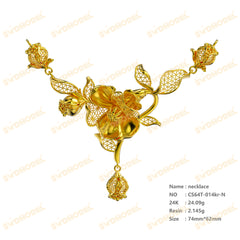 Jewelry set  Filigree Set   White Wax Casting Resin 3D Printing Service  CS64T-014kr