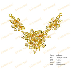 Jewelry set  Filigree Set   White Wax Casting Resin 3D Printing Service  CS64T-015kr