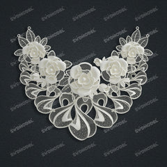 Jewelry set Filigree Necklace White Wax Casting Resin 3D Printing Service  CS64T-067kr-N
