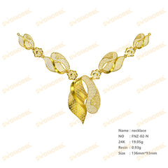 Jewelry set  Filigree Set   White Wax Casting Resin 3D Printing Service  FNZ-02