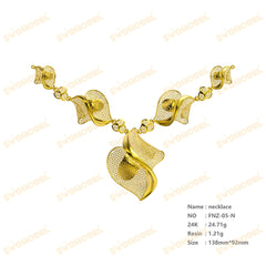 Jewelry set  Filigree Set   White Wax Casting Resin 3D Printing Service  FNZ-05