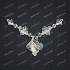 Jewelry set  Filigree Set   White Wax Casting Resin 3D Printing Service  FNZ-07