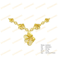 Jewelry set  Filigree Set   White Wax Casting Resin 3D Printing Service  FNZ-08