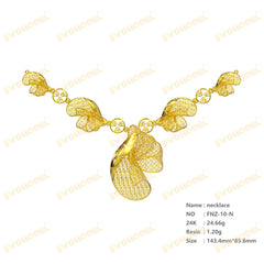 Jewelry set  Filigree Set   White Wax Casting Resin 3D Printing Service  FNZ-10