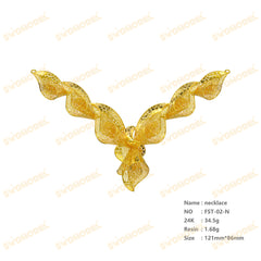 Jewelry set  Filigree Set   White Wax Casting Resin 3D Printing Service  FST-02