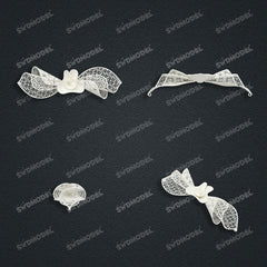 Jewelry set Filigree Bracelet White Wax Casting Resin 3D Printing Service   FST-03-B