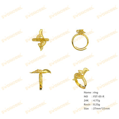 Jewelry set Filigree Ring White Wax Casting Resin 3D Printing Service  FST-05-R