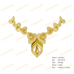 Jewelry set  Filigree Set   White Wax Casting Resin 3D Printing Service  FST-06