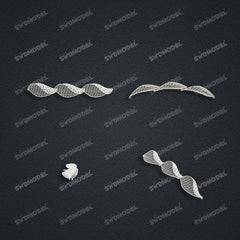 Jewelry set Filigree Bracelet White Wax Casting Resin 3D Printing Service   FST-07-B