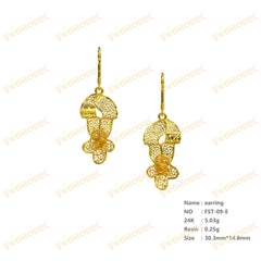 Jewelry set Filigree Bracelet White Wax Casting Resin 3D Printing Service   FST-09-E
