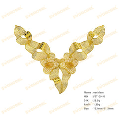 Jewelry set  Filigree Set   White Wax Casting Resin 3D Printing Service  FST-09
