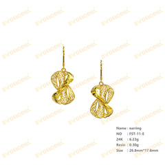 Jewelry set Filigree Earrings White Wax Casting Resin 3D Printing Service   FST-11-E
