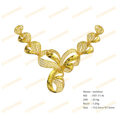 Jewelry set  Filigree Set   White Wax Casting Resin 3D Printing Service  FST-11