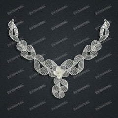 Jewelry set  Filigree Set   White Wax Casting Resin 3D Printing Service  FST-12
