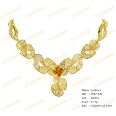 Jewelry set  Filigree Set   White Wax Casting Resin 3D Printing Service  FST-12