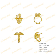 Jewelry set Filigree Ring White Wax Casting Resin 3D Printing Service  FST-12-R
