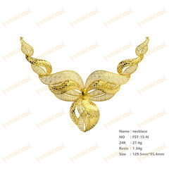 Jewelry set  Filigree Set   White Wax Casting Resin 3D Printing Service  FST-15