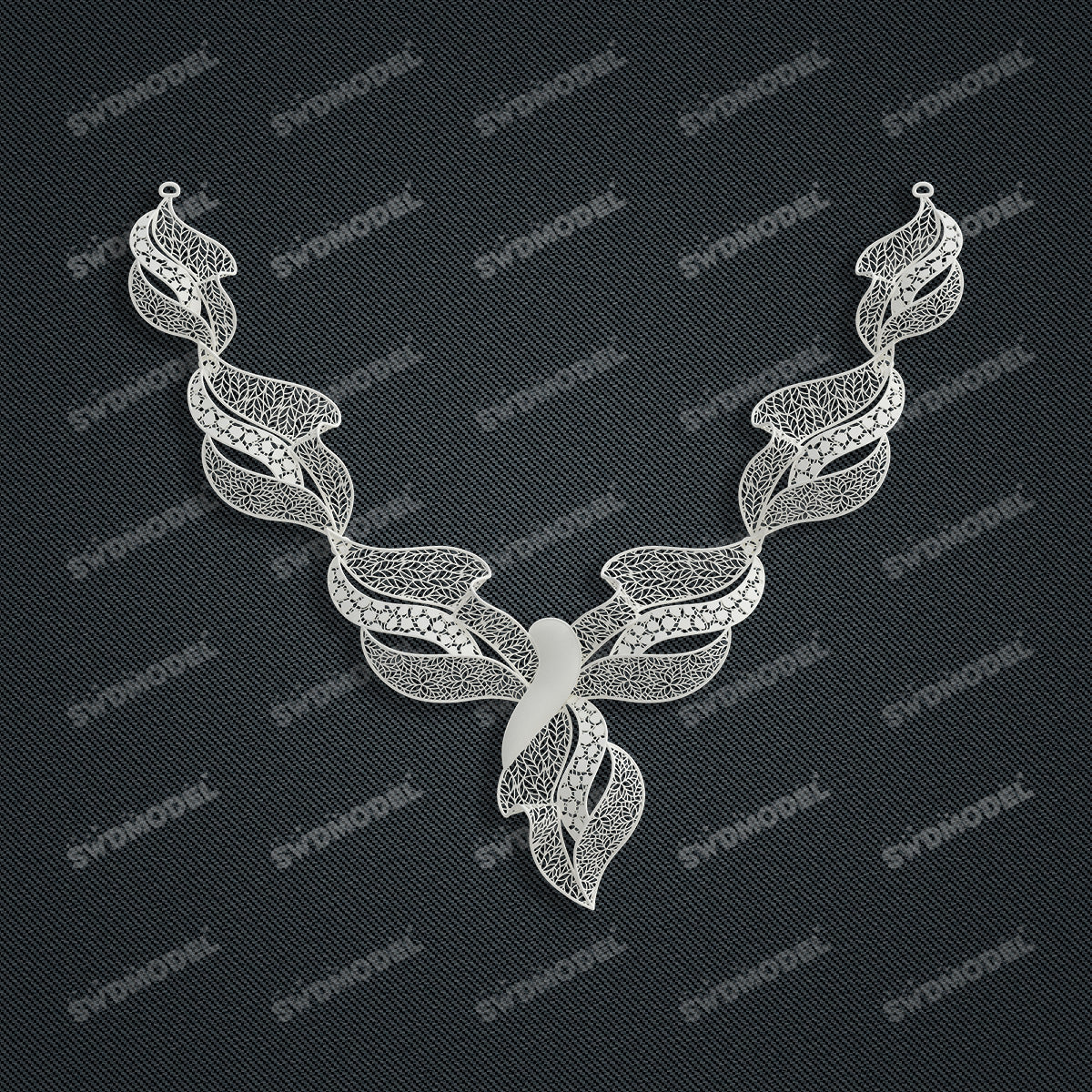 Jewelry set  Filigree Set   White Wax Casting Resin 3D Printing Service  FST-16
