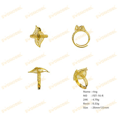 Jewelry set Filigree Ring White Wax Casting Resin 3D Printing Service  FST-16-R