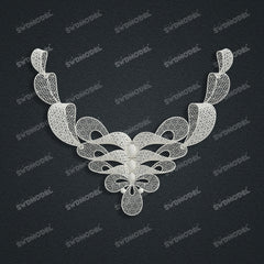 Jewelry set  Filigree Set   White Wax Casting Resin 3D Printing Service  FZY-01