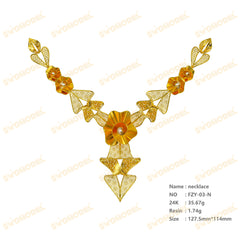 Jewelry set  Filigree Set   White Wax Casting Resin 3D Printing Service  FZY-03