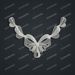 Jewelry set  Filigree Set   White Wax Casting Resin 3D Printing Service  FZY-07