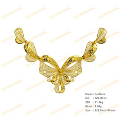 Jewelry set  Filigree Set   White Wax Casting Resin 3D Printing Service  FZY-07