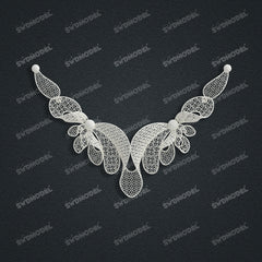 Jewelry set  Filigree Set   White Wax Casting Resin 3D Printing Service  FZY-08
