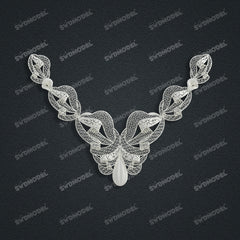 Jewelry set  Filigree Set   White Wax Casting Resin 3D Printing Service  FZY-10