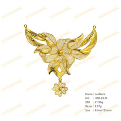 Jewelry set  Filigree Set   White Wax Casting Resin 3D Printing Service  HFR-03